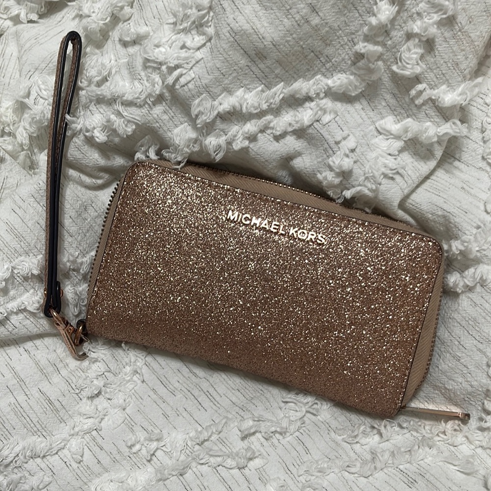Rose gold MK wallet